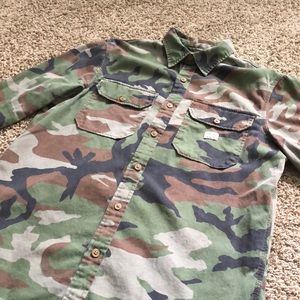 Ralph Lauren denim supply camo button down